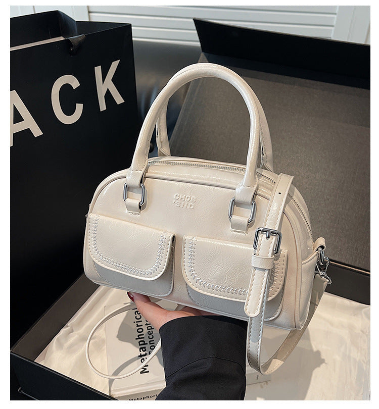 2025 new texture versatile shoulder bag fashionable and popular portable bowling bag