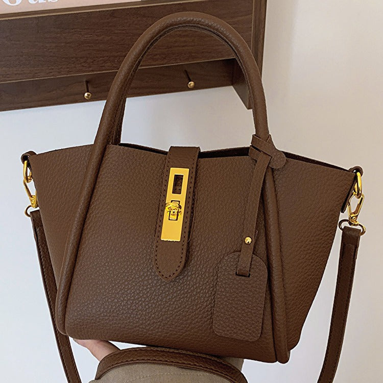 2025 new fashion retro bucket bag high-end messenger bag