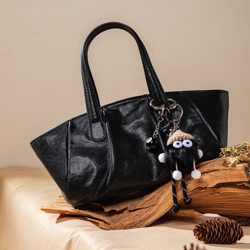 Tote bag for women, vegetable tanned top-layer genuine cowhide, one-shoulder, high-end 2024 new commuter bag