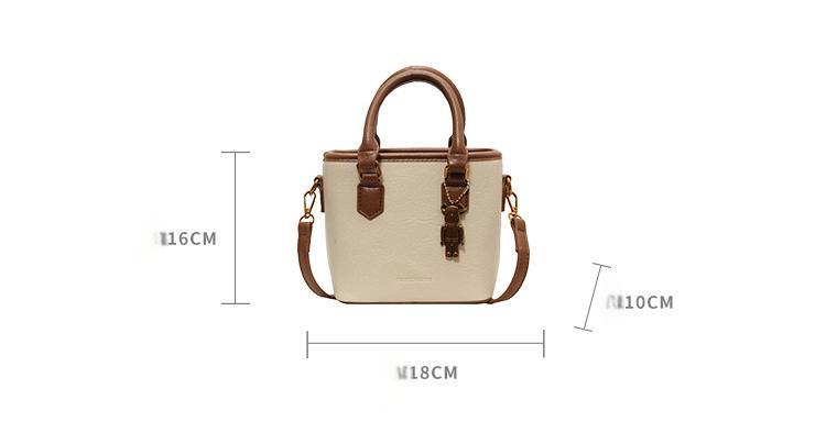 2025 new retro versatile messenger bag casual hand-held bucket bag
