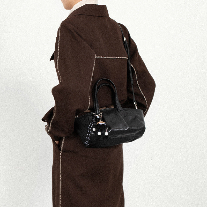 Tote bag for women, vegetable tanned top-layer genuine cowhide, one-shoulder, high-end 2024 new commuter bag