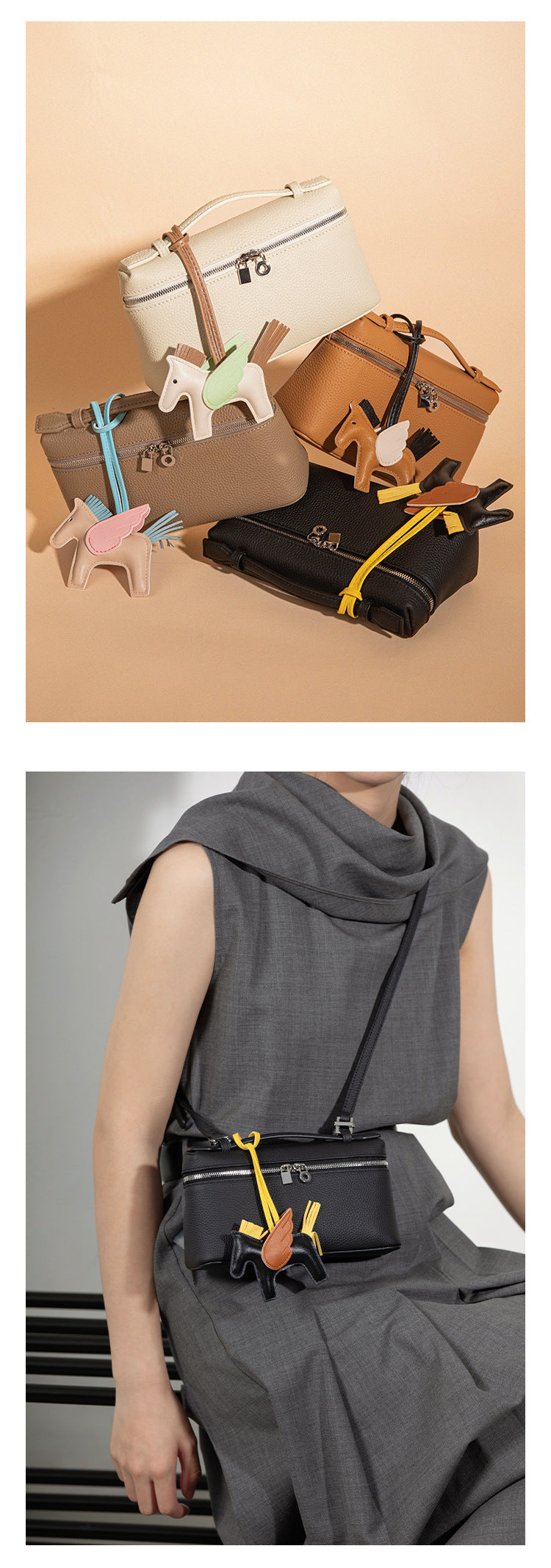 Handbags for women 2024 new summer high-end niche brand genuine cowhide one-shoulder women's diagonal bag for going to work