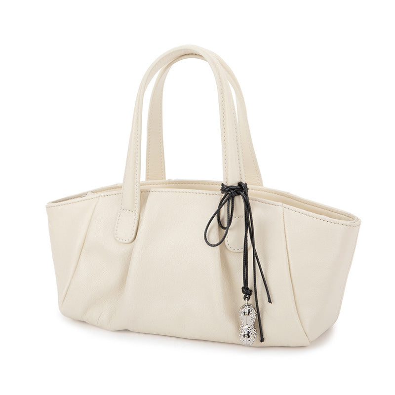 Tote bag for women, vegetable tanned top-layer genuine cowhide, one-shoulder, high-end 2024 new commuter bag