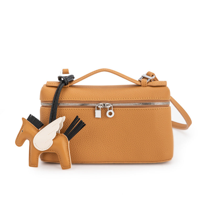 Handbags for women 2024 new summer high-end niche brand genuine cowhide one-shoulder women's diagonal bag for going to work