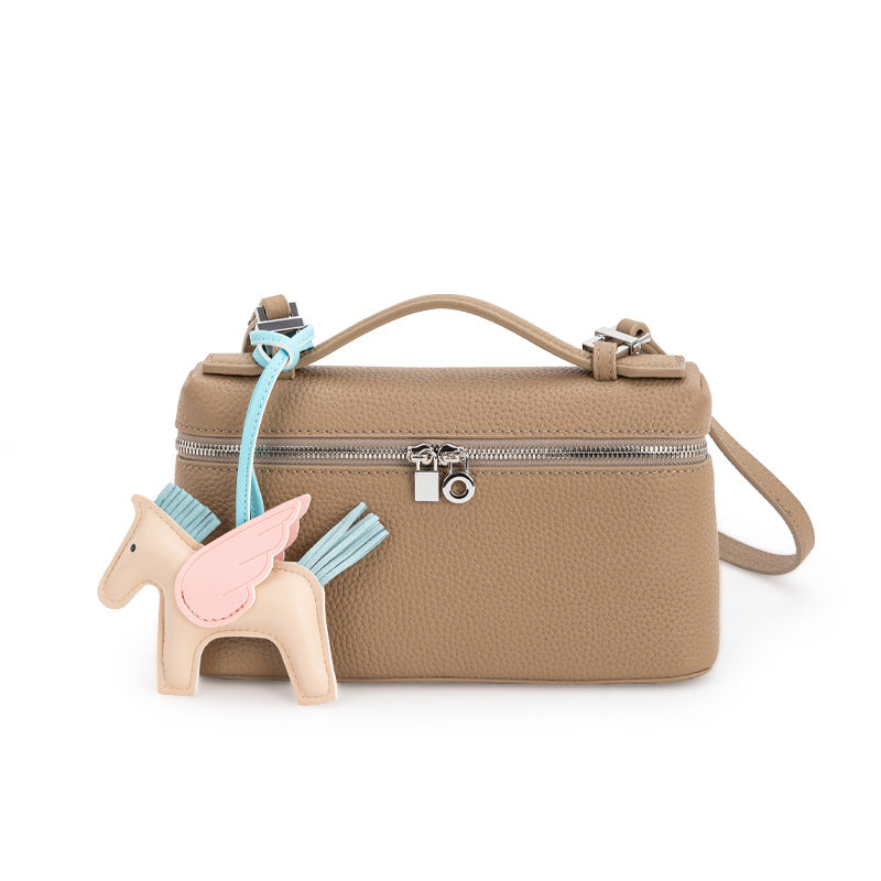 Handbags for women 2024 new summer high-end niche brand genuine cowhide one-shoulder women's diagonal bag for going to work