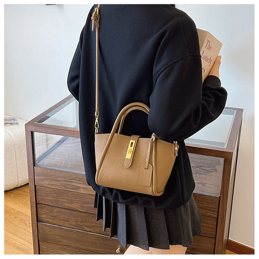 2025 new fashion retro bucket bag high-end messenger bag