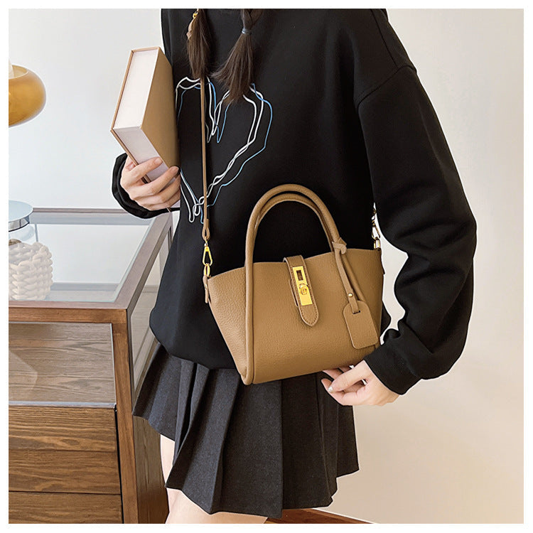 2025 new fashion retro bucket bag high-end messenger bag