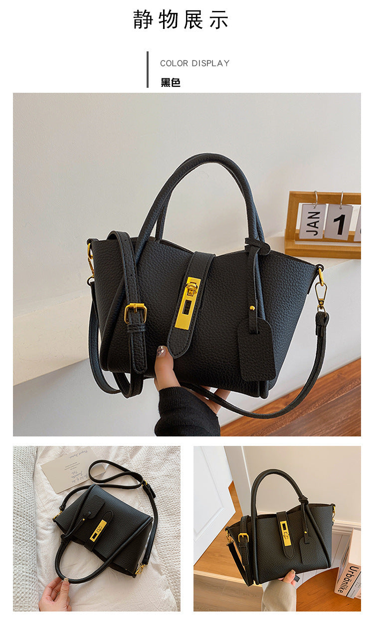 2025 new fashion retro bucket bag high-end messenger bag