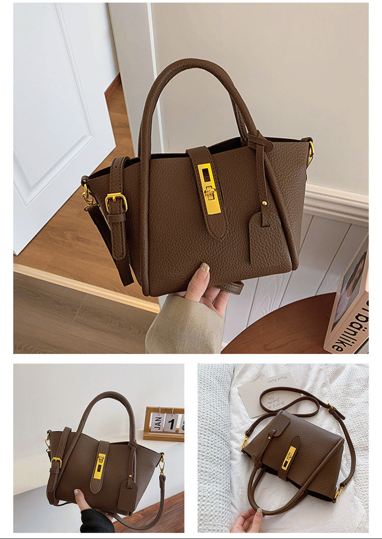 2025 new fashion retro bucket bag high-end messenger bag
