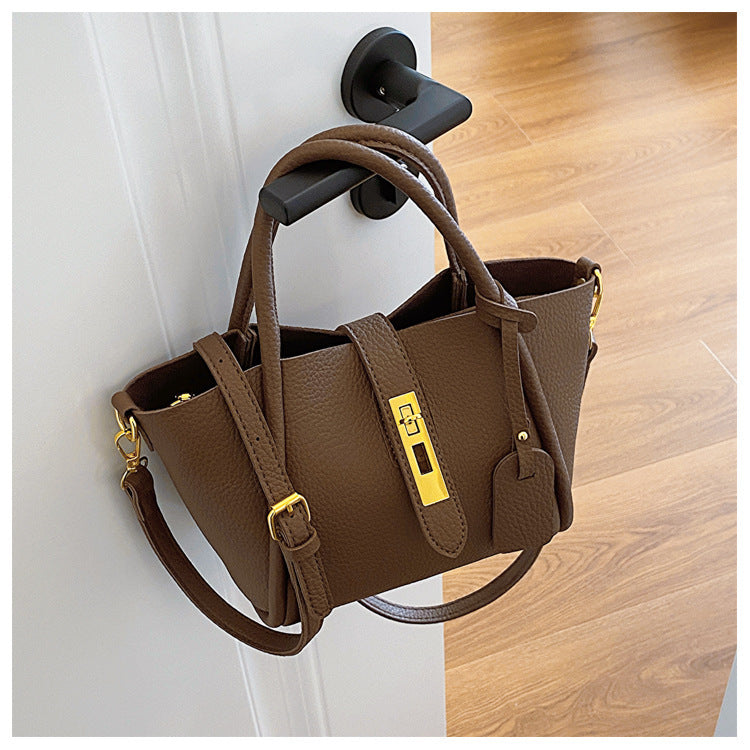 2025 new fashion retro bucket bag high-end messenger bag