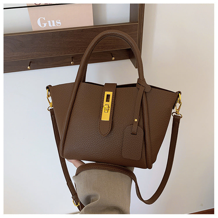2025 new fashion retro bucket bag high-end messenger bag